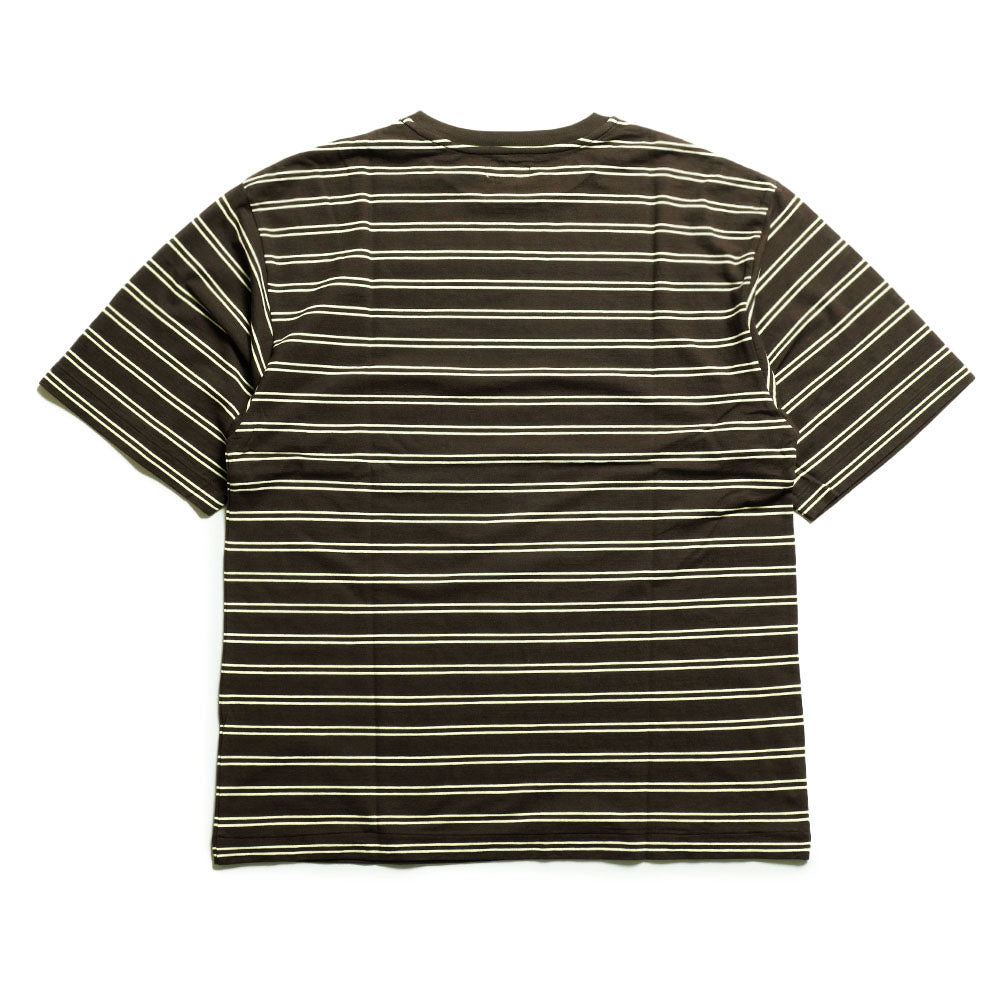 KAPTAIN SUNSHINE - Hard Twisted Stripe Jersey Half-sleeve Tee - KS26SCS08