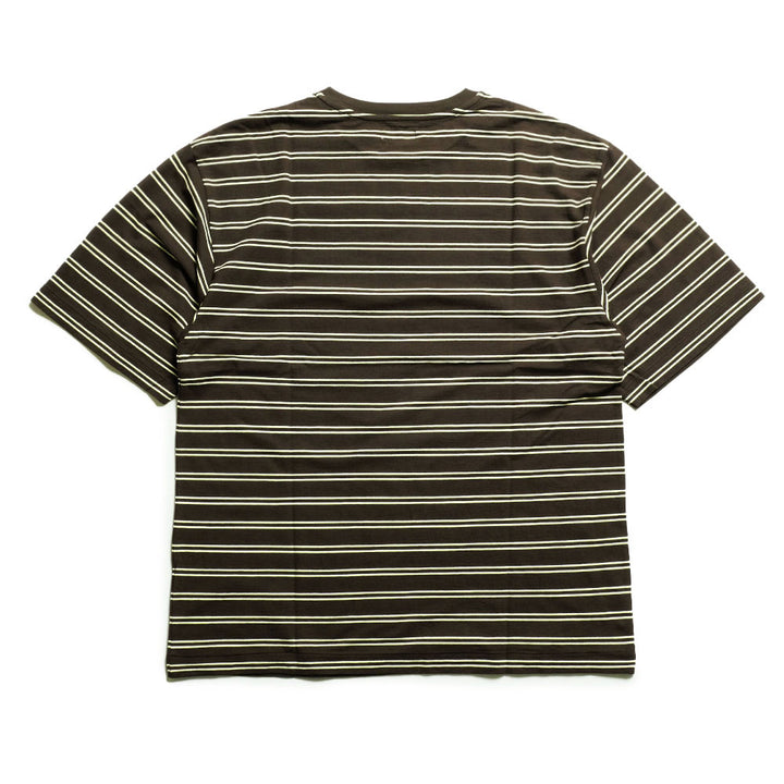 KAPTAIN SUNSHINE - Hard Twisted Stripe Jersey Half-sleeve Tee - KS26SCS08