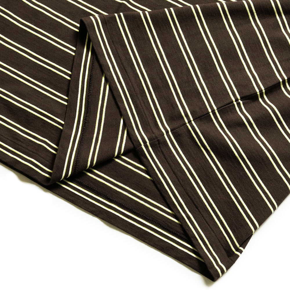 KAPTAIN SUNSHINE - Hard Twisted Stripe Jersey Half-sleeve Tee - KS26SCS08