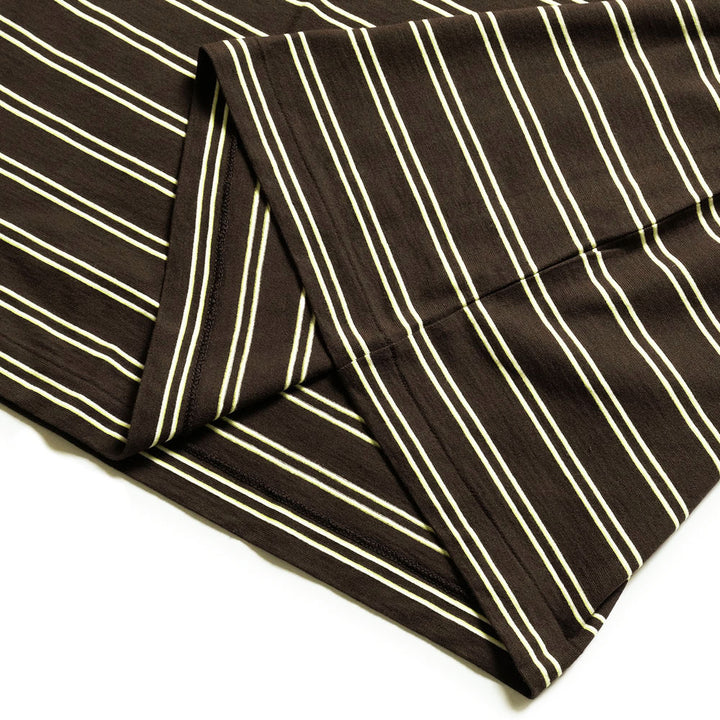 KAPTAIN SUNSHINE - Hard Twisted Stripe Jersey Half-sleeve Tee - KS26SCS08