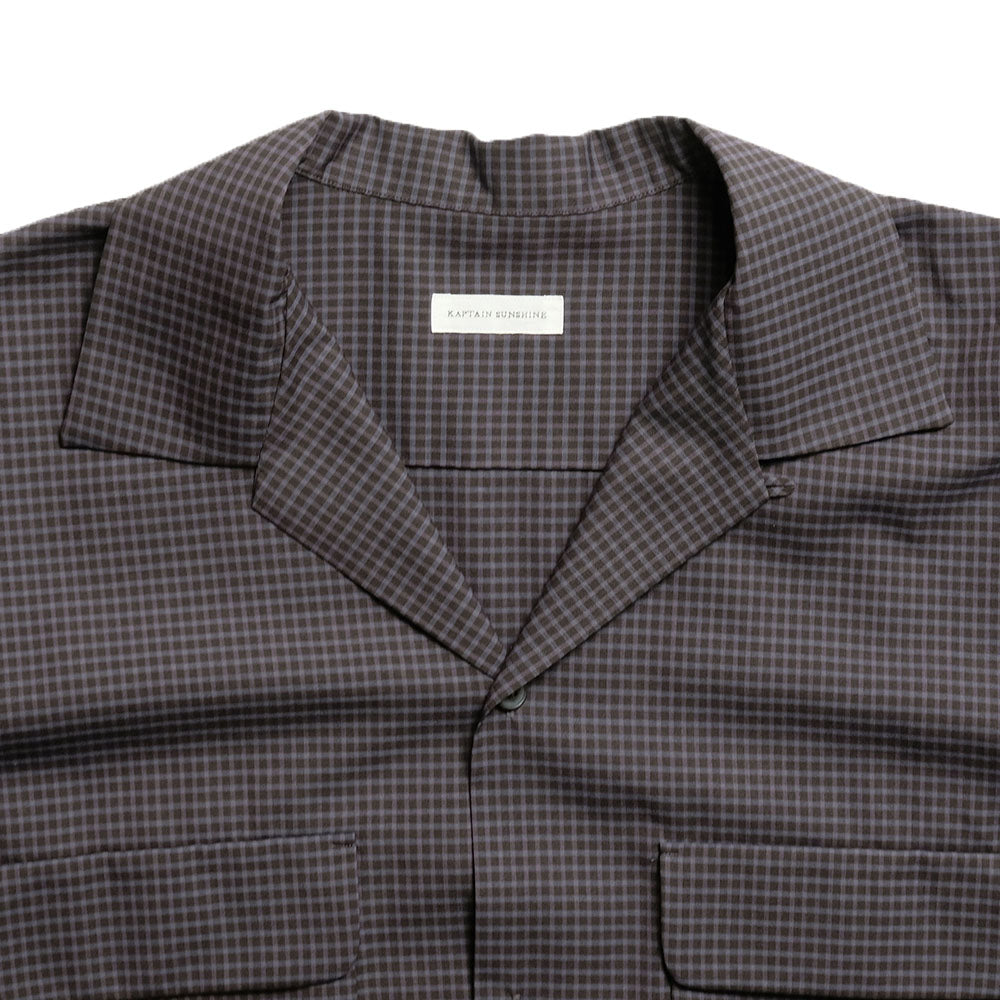 KAPTAIN SUNSHINE - Summer Wool Open Collar SS Shirt - KS26SSH02