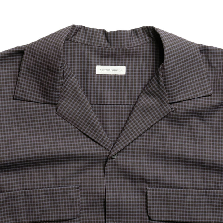 KAPTAIN SUNSHINE - Summer Wool Open Collar SS Shirt - KS26SSH02