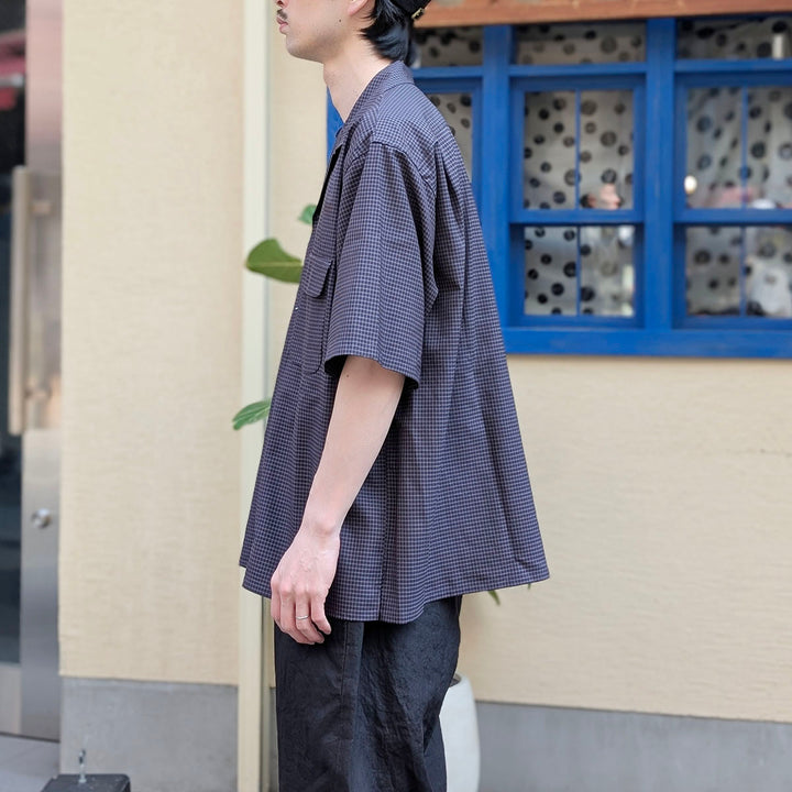 KAPTAIN SUNSHINE - Summer Wool Open Collar SS Shirt - KS26SSH02