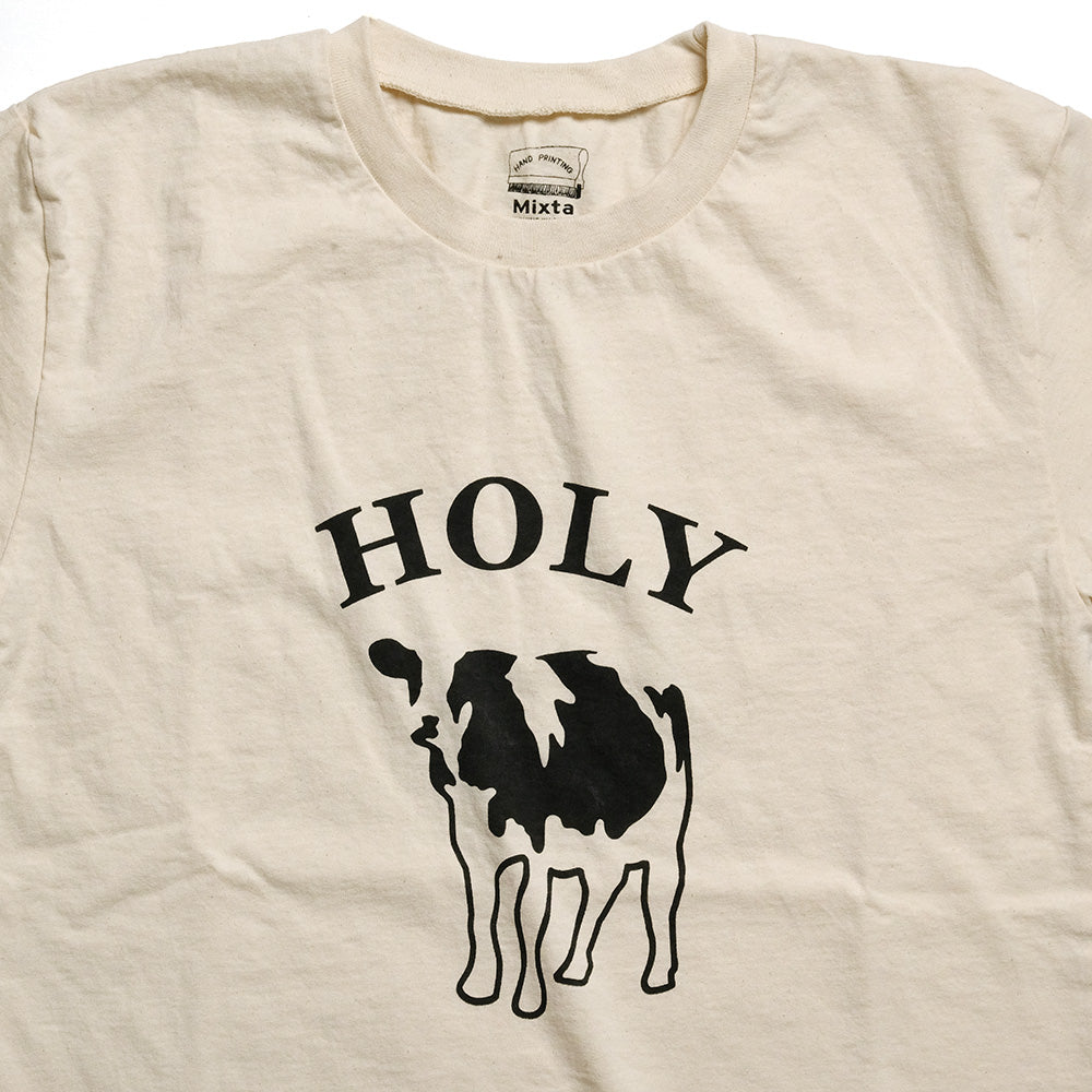 Mixta- CREW NECK PRINT TEE - HOLY - MI24-HOL