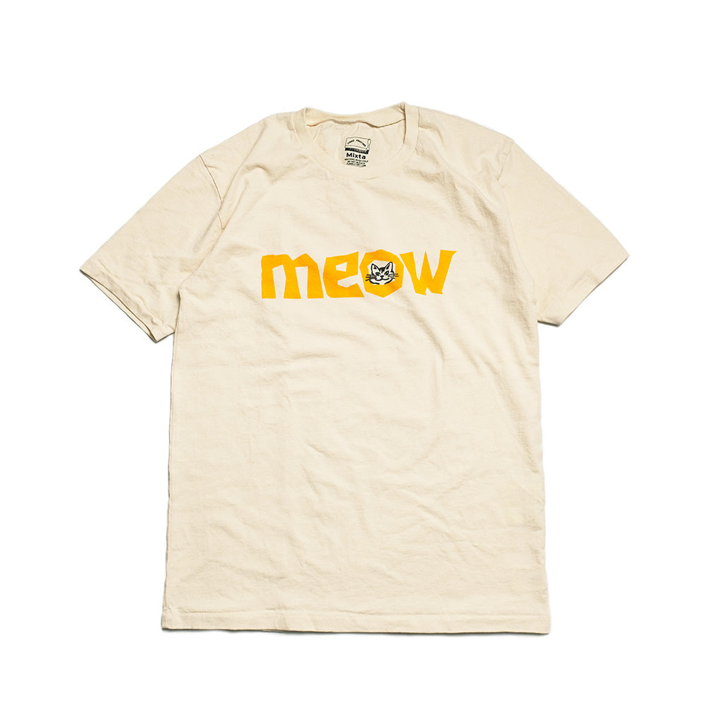 Mixta - CREW NECK PRINT TEE - MEOW - MXT1010011