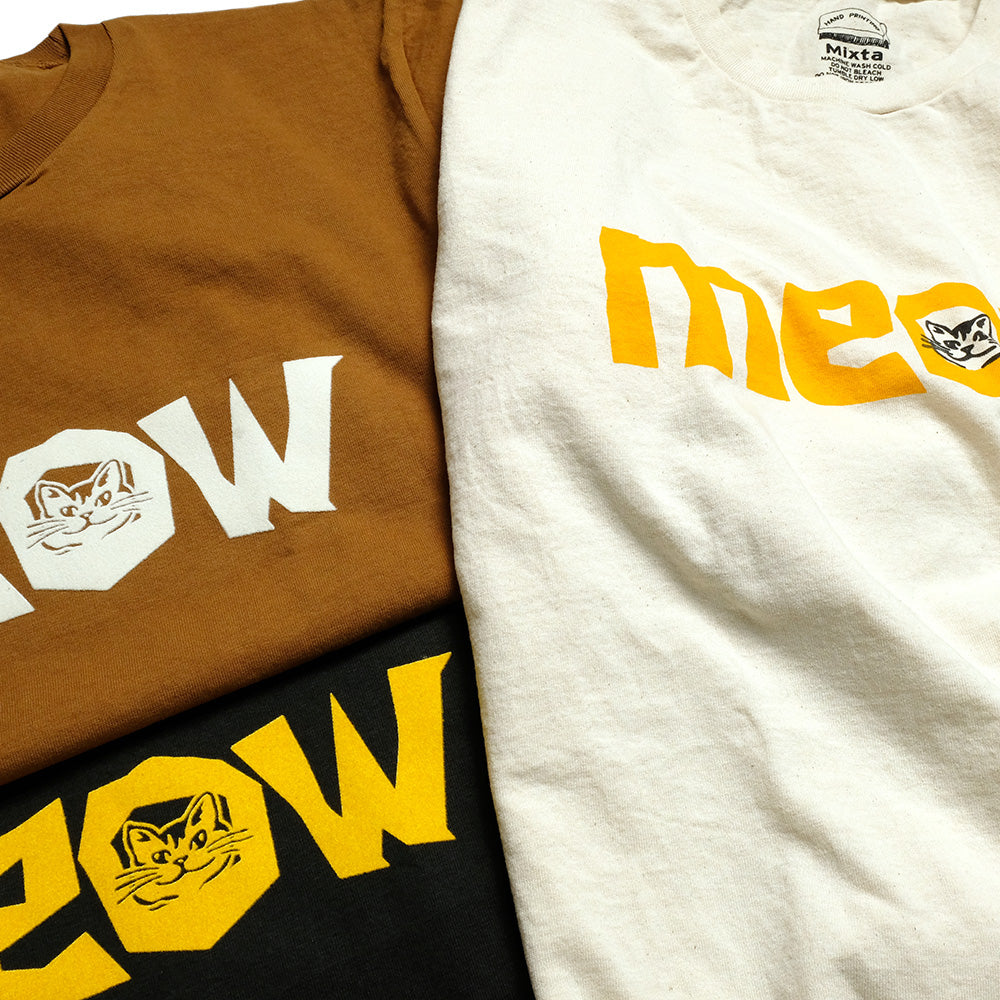 Mixta - CREW NECK PRINT TEE - MEOW - MXT1010011