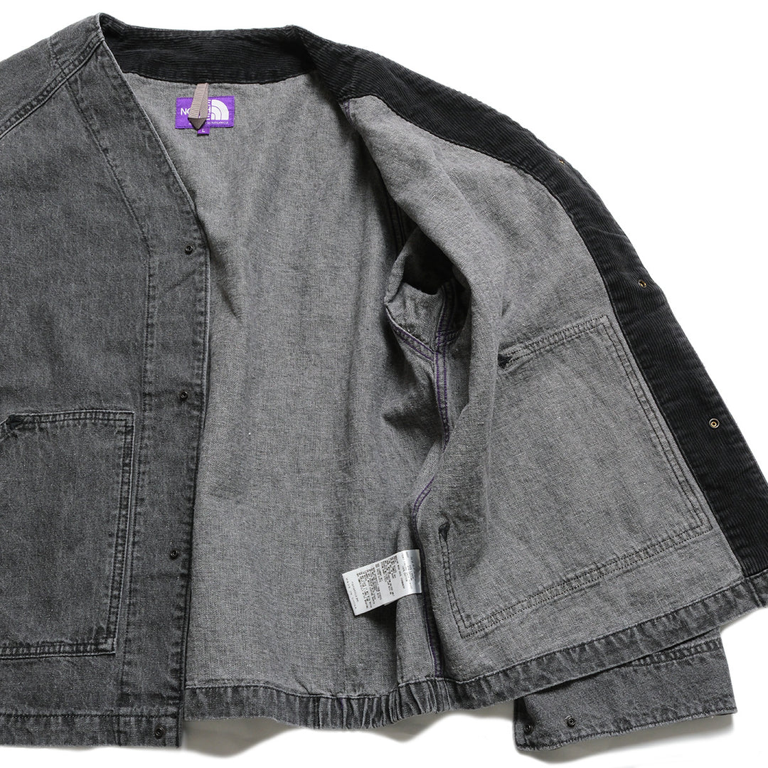 THE NORTH FACE PURPLE LABEL - Linen Cotton Denim Field Cardigan - N26FA028-H