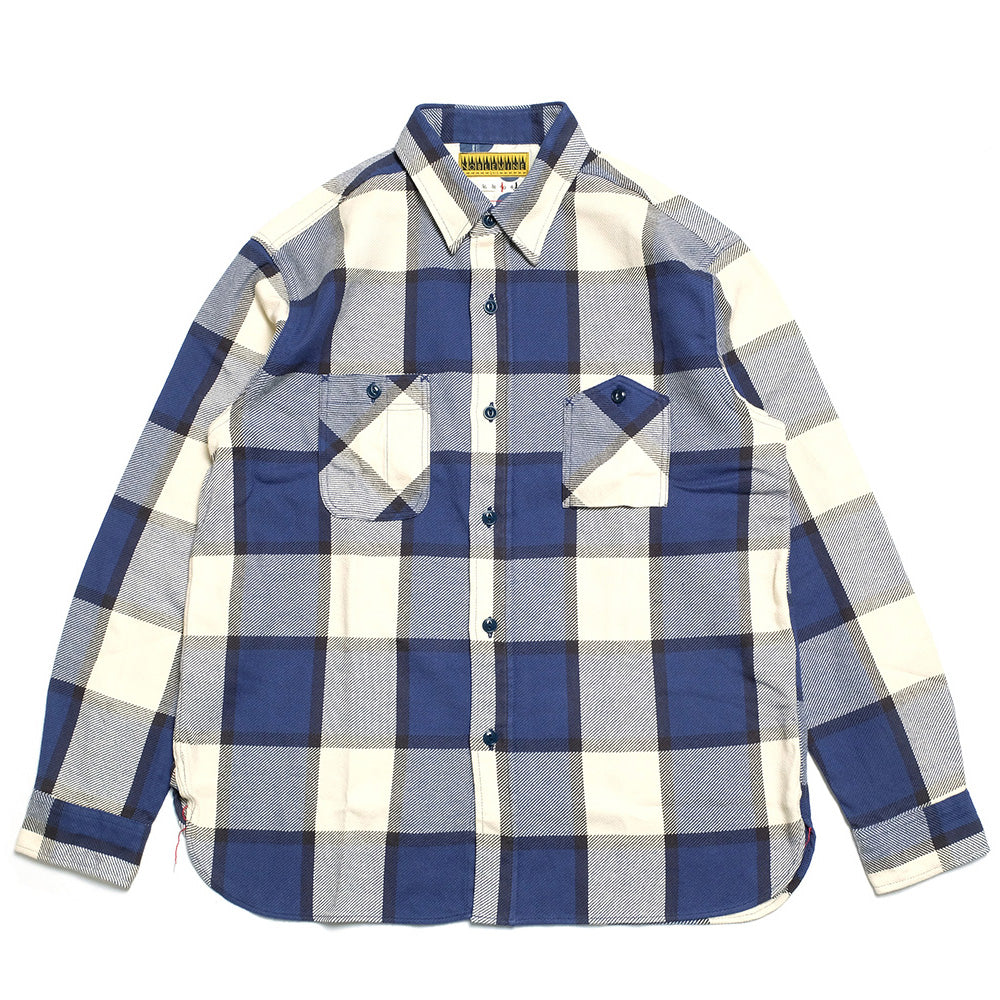 NOBLE MINE Twill Check L/S Work Shirt NM656-36