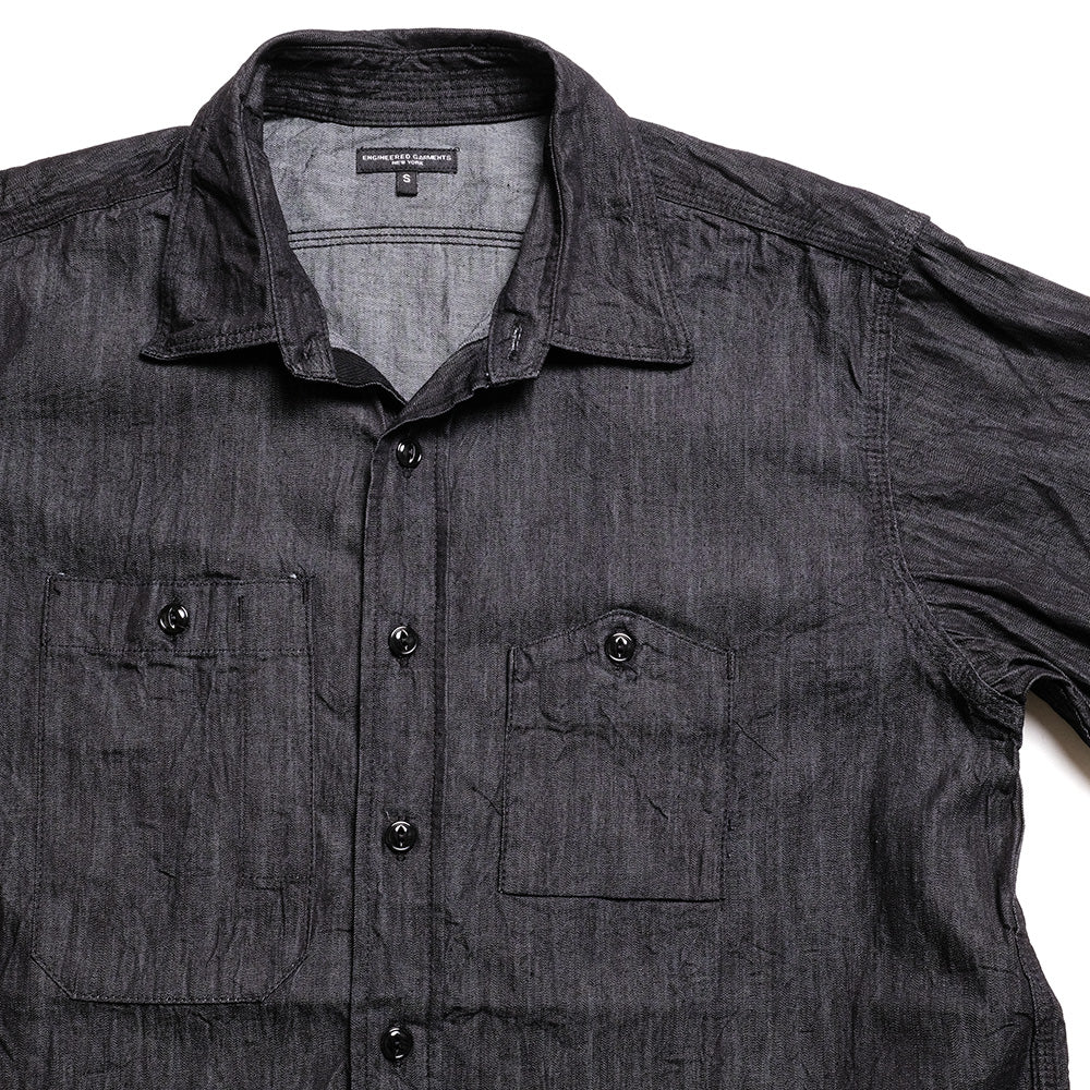 Engineered Garments - Work Shirt - Cotton Denim Shirting - NQ020