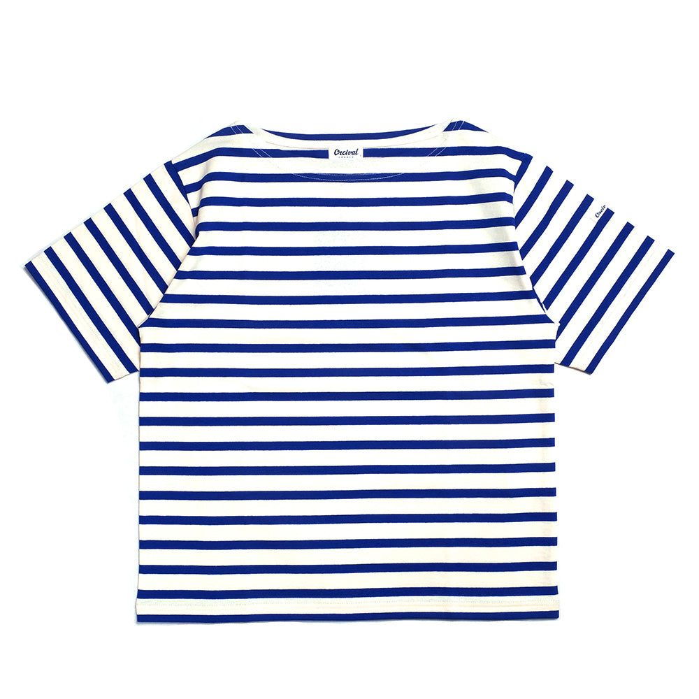 ORCIVAL Women's 18SUVIN JERSEY BOAT NECK SHORT SLEEVE BORDER OR-C0070SOE