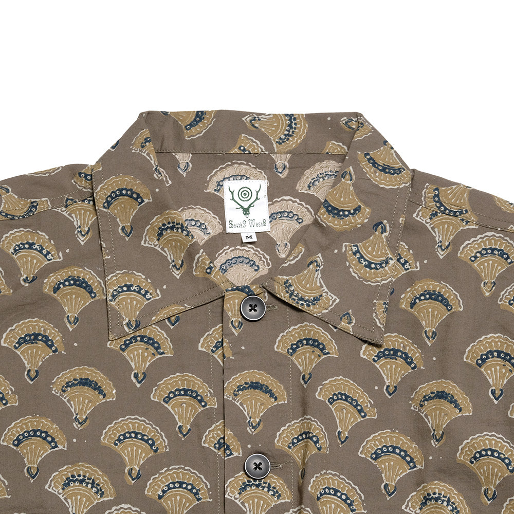 SOUTH2 WEST8 - Smokey Shirt - Cotton Cloth / Batik Printed - OT552