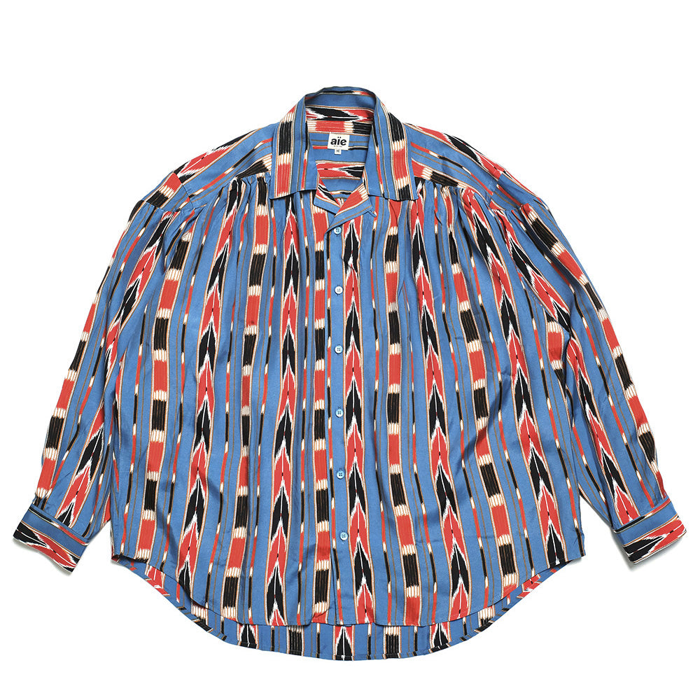 AïE  Painter Shirt Rayon Lawn Stripe Printed OT681