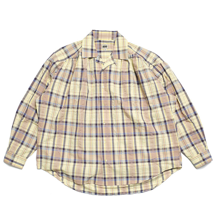 AïE  Painter Shirt Cotton Seersucker Plaid - OT726