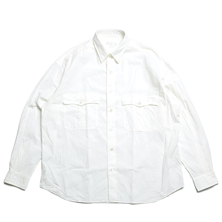 Porter Classic - ROLL UP STRIPE SHIRT - PC-016-3357-WHT