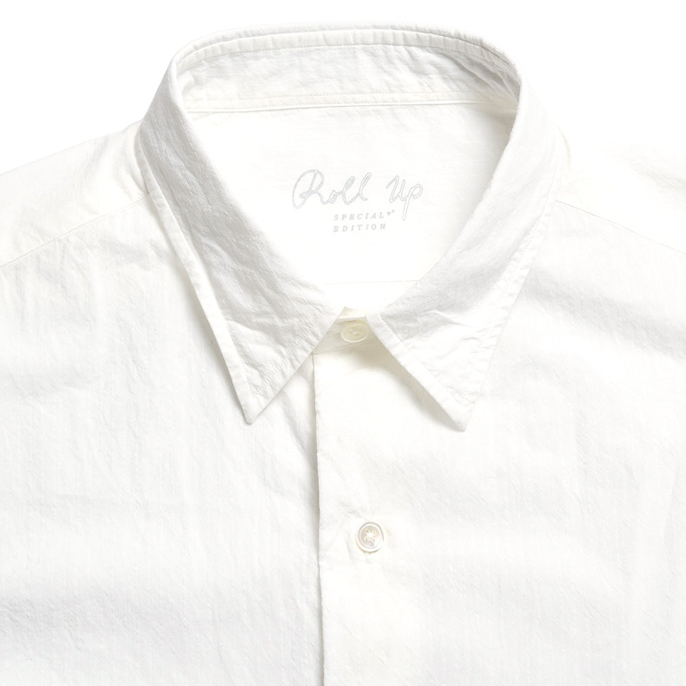 Porter Classic - ROLL UP STRIPE SHIRT - PC-016-3357-WHT