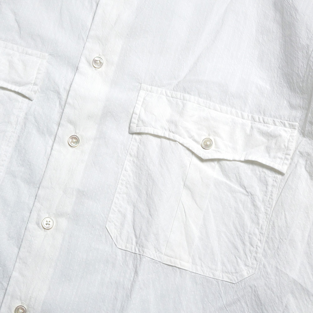Porter Classic - ROLL UP STRIPE SHIRT - PC-016-3357-WHT