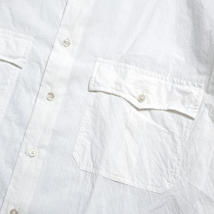 Porter Classic - ROLL UP STRIPE SHIRT - PC-016-3357-WHT