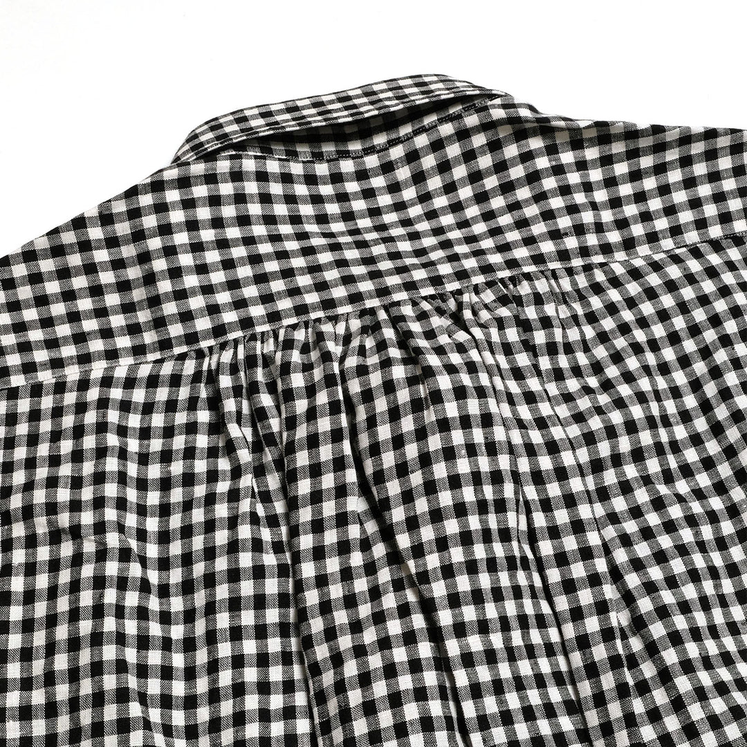 Porter Classic - ROLL UP LINEN GINGHAM CHECK SHIRT - PC-016-3978