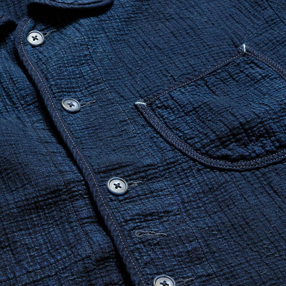 Porter Classic - NEW SASHIKO LIGHT FRENCH JACKET - WATCH CHAIN ITEM - PC-059-3180