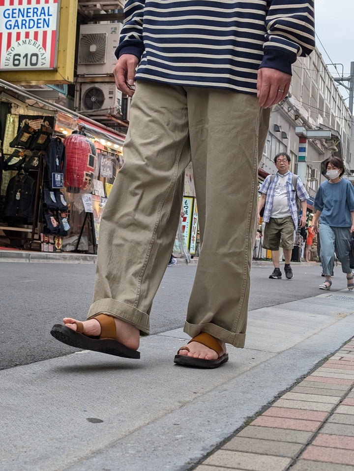 GOLD - SELVEDGE WEAPON WIDE TROUSERS - GL42426