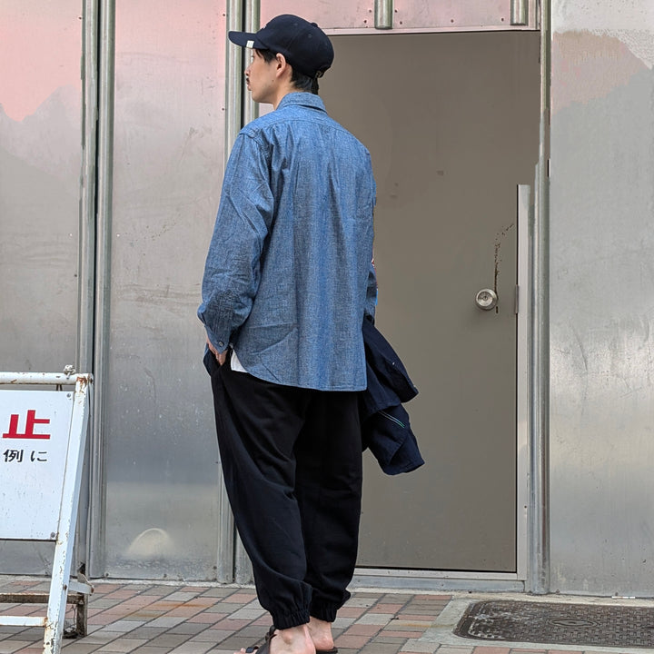 POST O'ALLS - No.1  Shirt - Classic chambray Indigo - 1201-CC