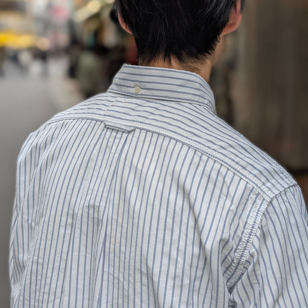 nanamica - Button Down Stripe Wind Shirt -  S25SG090