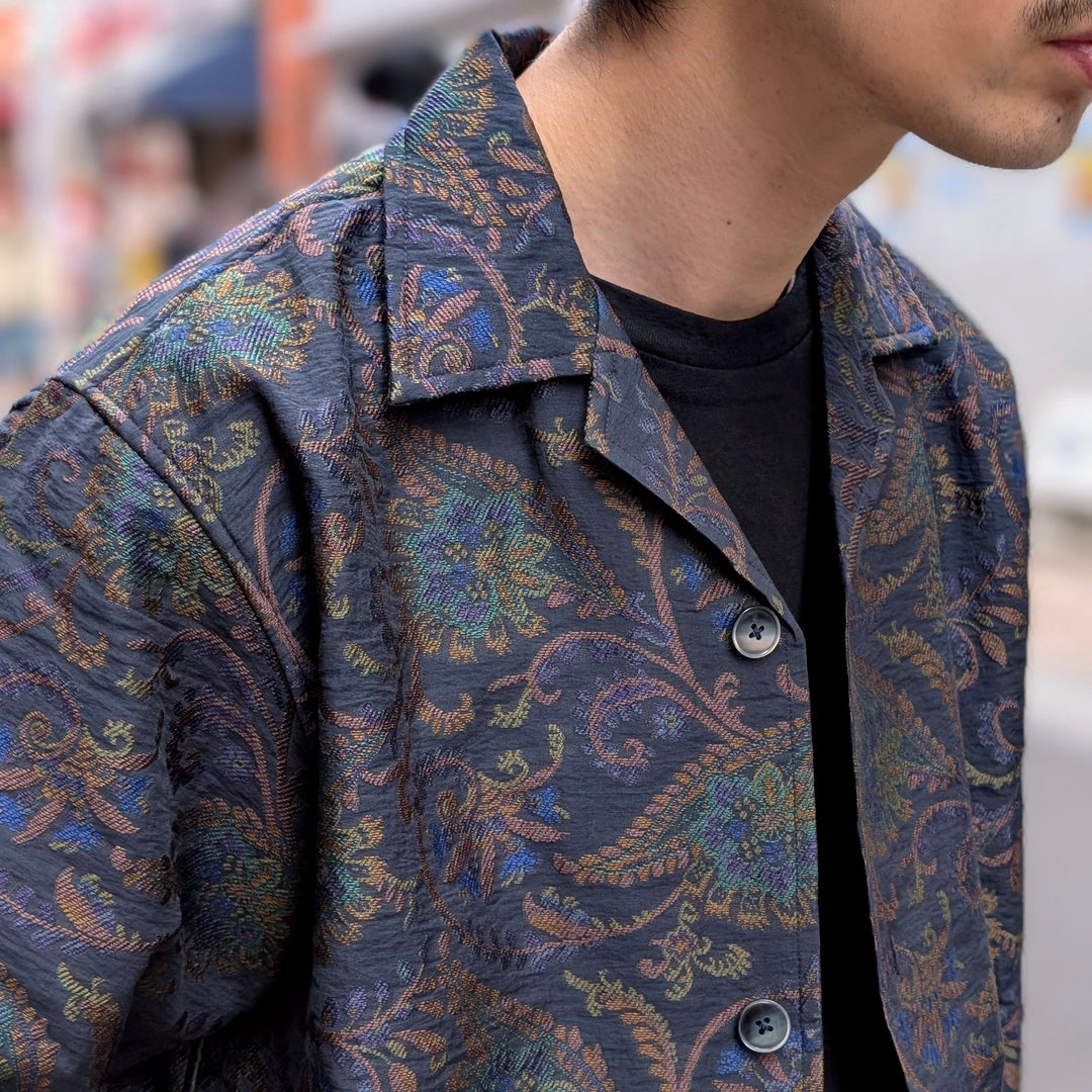 Needles - Cabana Shirt - Paisley Jacquard - QV117