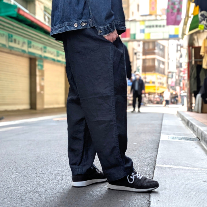 Porter Classic - FARMER'S LINEN LOOSE-FITTING PANTS - PC-021-3309