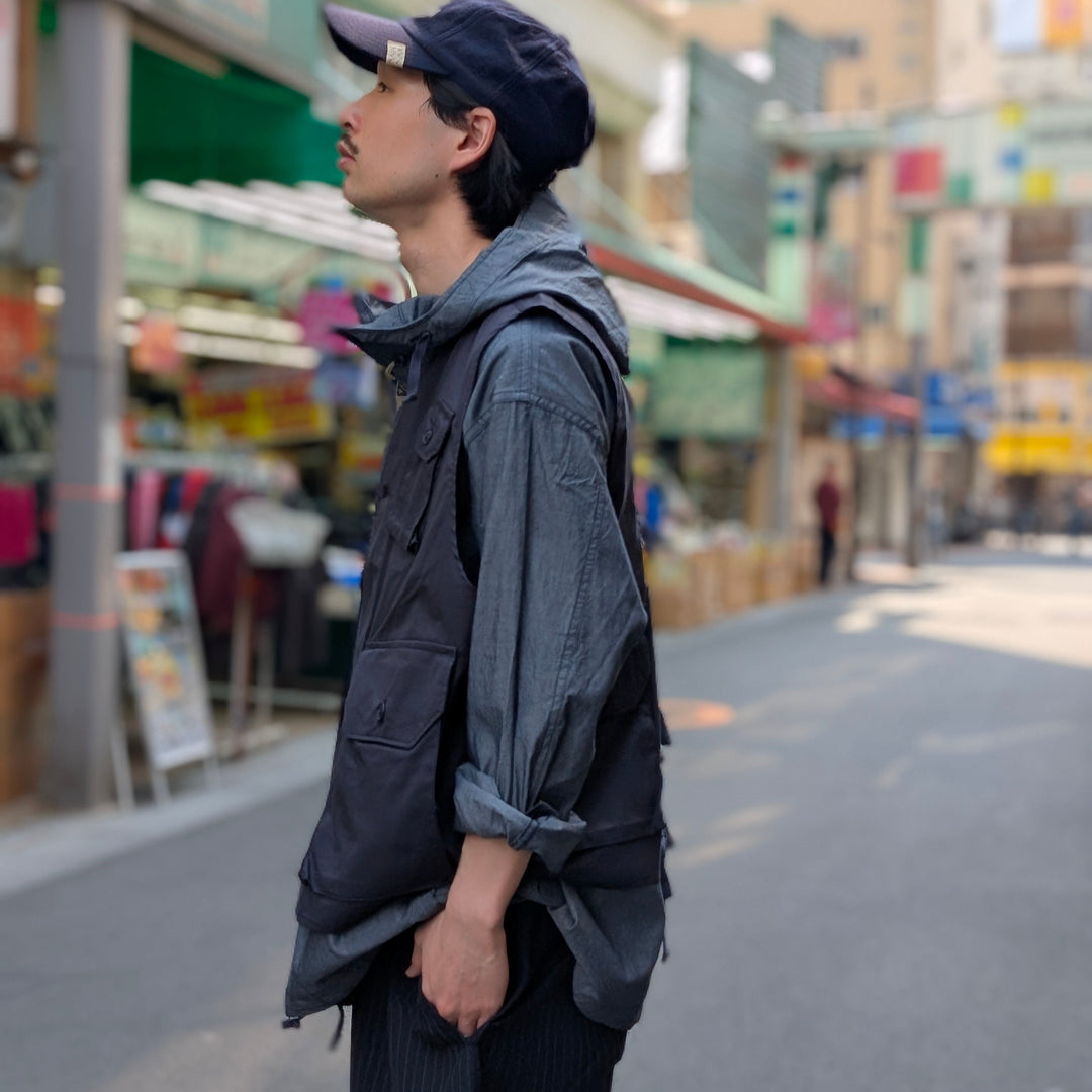 Engineered Garments - Cagoule Shirt - Chambray - QT029