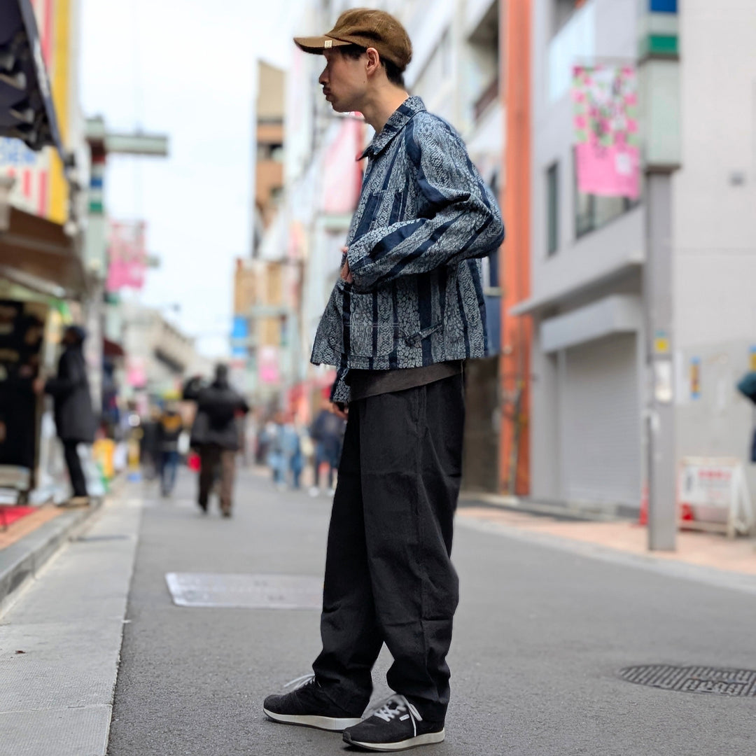 Needles - Short Coverall-10oz Denim - Python Jacquard - QV165