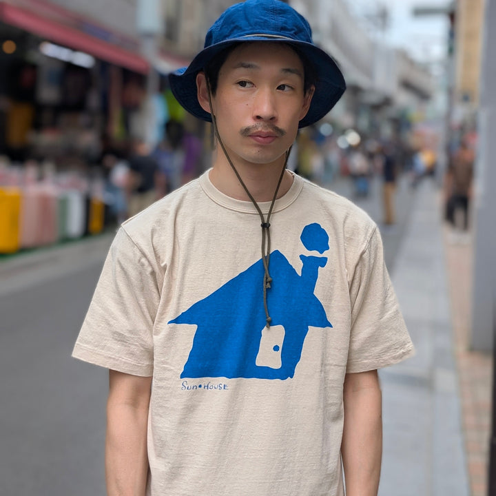 【SUN HOUSE EXCLUSIVE 】BURGUS PLUS - S/S Print Tee - SUN HOUSE - BP25607SH