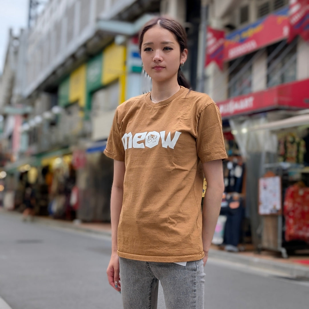 Mixta - CREW NECK PRINT TEE - MEOW - MXT1010011