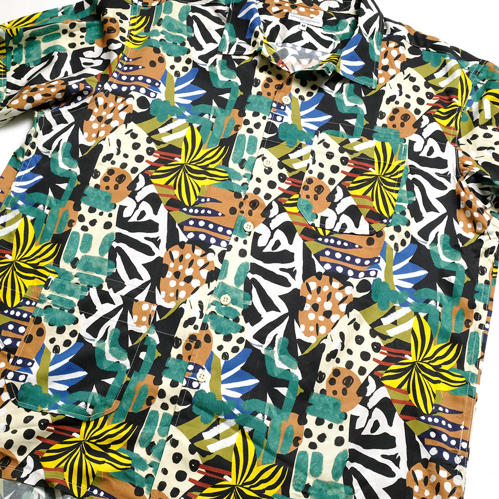 Engineered Garments - Camp Shirt - African Print Patchwork - QT021