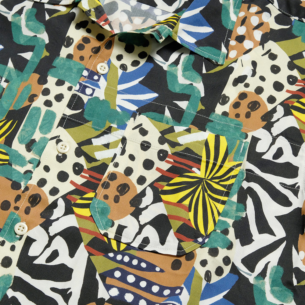 Engineered Garments - Camp Shirt - African Print Patchwork - QT021