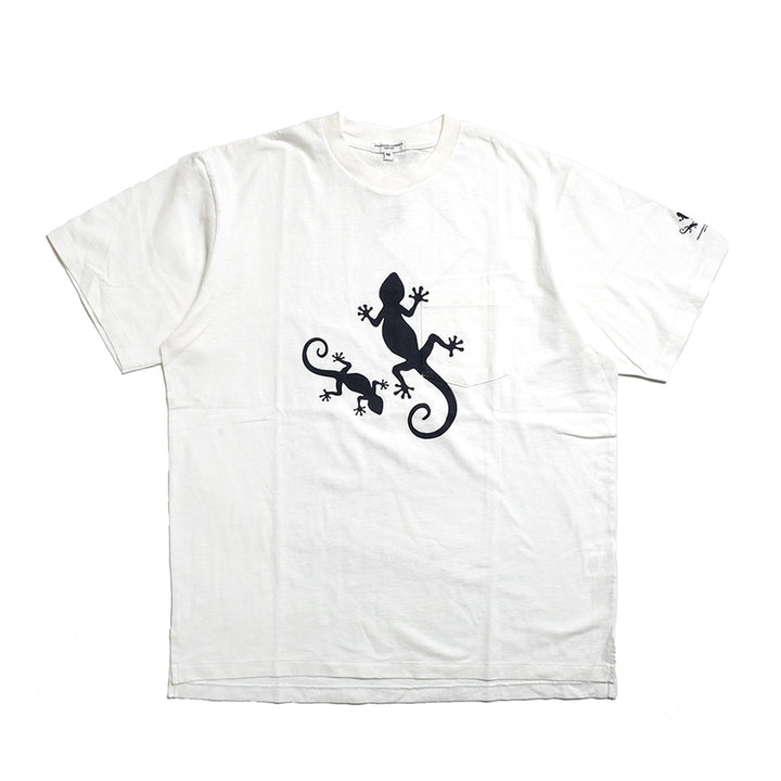 Engineered Garments - Printed Cross Crew Neck T-shirt - Gecko - QT260 / QT262 / QT263