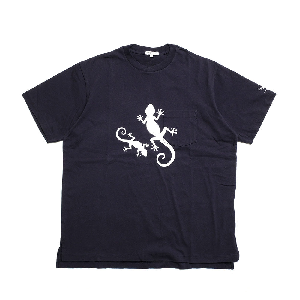Engineered Garments - Printed Cross Crew Neck T-shirt - Gecko - QT260 / QT262 / QT263