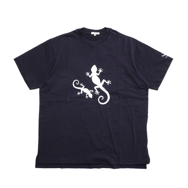 Engineered Garments - Printed Cross Crew Neck T-shirt - Gecko - QT260 / QT262 / QT263
