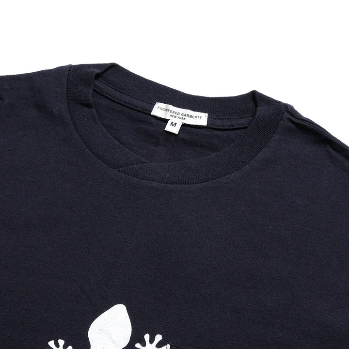 Engineered Garments - Printed Cross Crew Neck T-shirt - Gecko - QT260 / QT262 / QT263