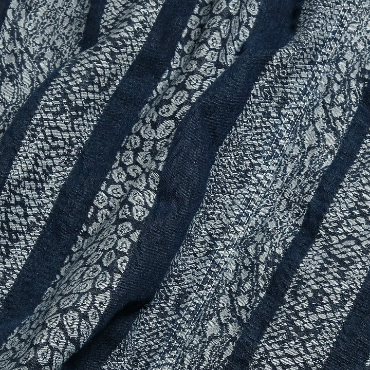 Needles - Short Coverall-10oz Denim - Python Jacquard - QV165