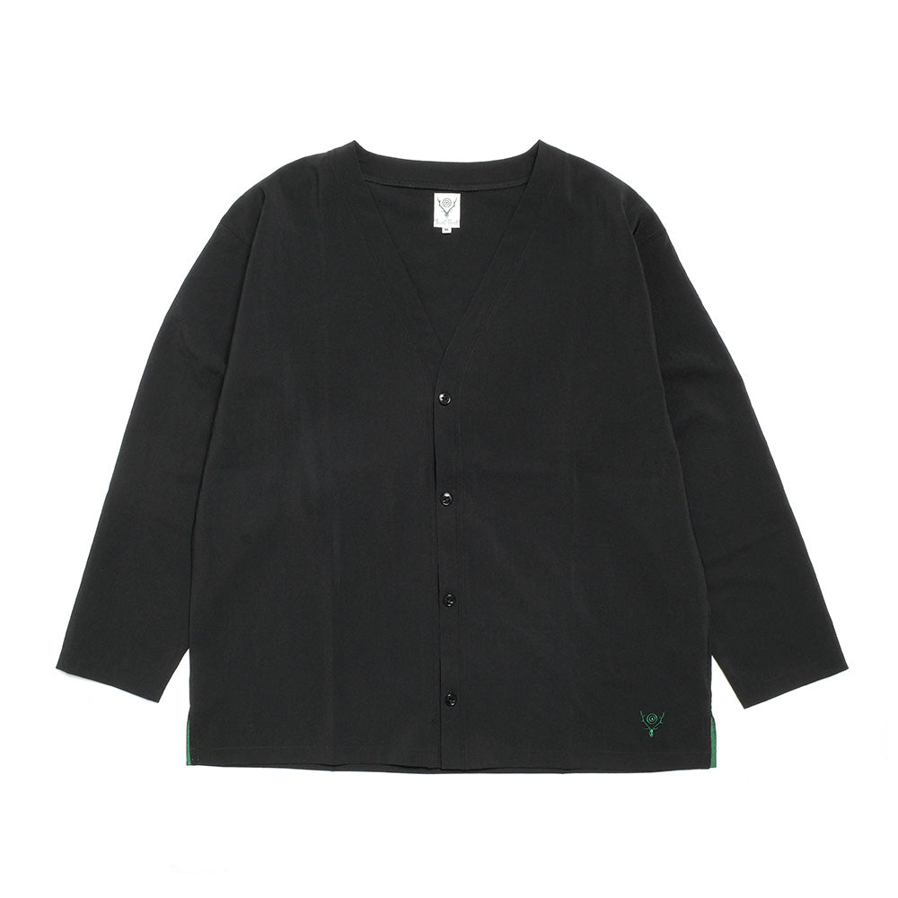 SOUTH2 WEST8 - V-Neck Cardigan - Poly Oxford - QV584