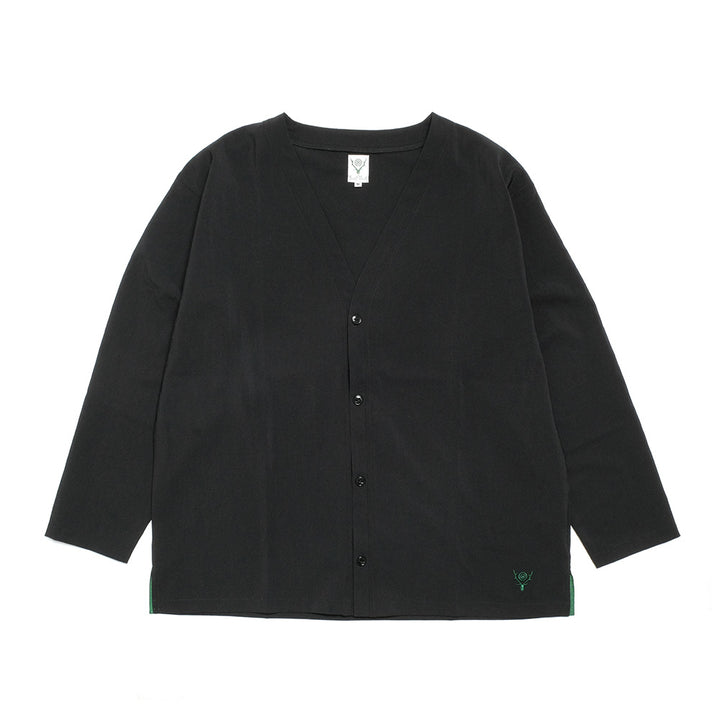 SOUTH2 WEST8 - V-Neck Cardigan - Poly Oxford - QV584