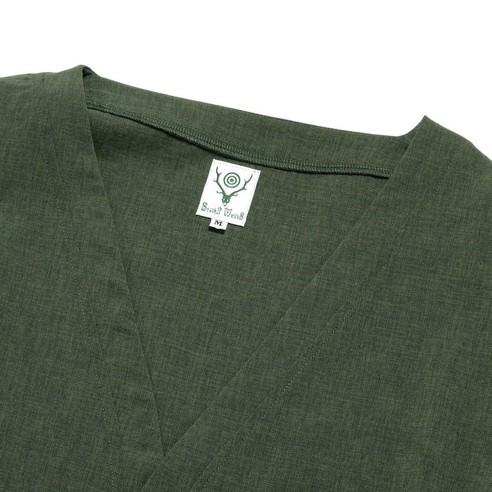 SOUTH2 WEST8 - V-Neck Cardigan - Poly Oxford - QV584