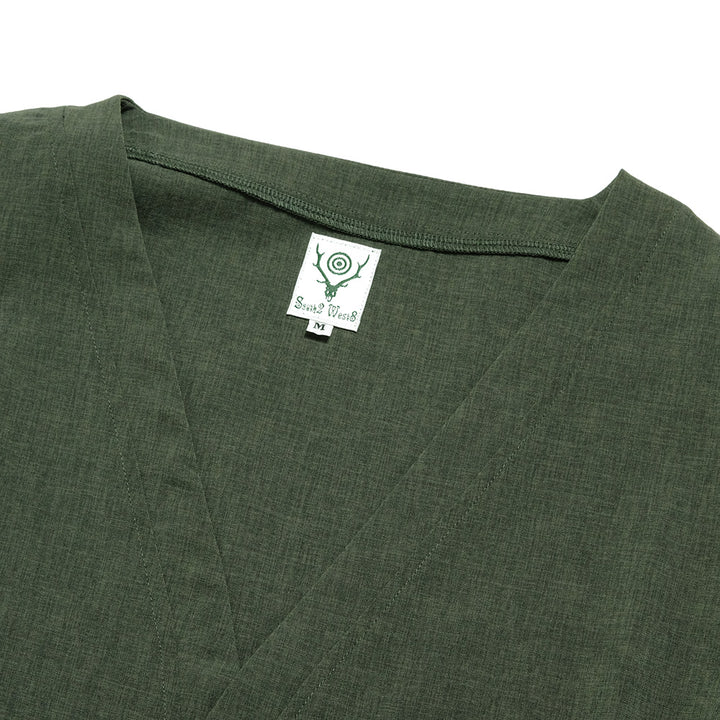 SOUTH2 WEST8 - V-Neck Cardigan - Poly Oxford - QV584