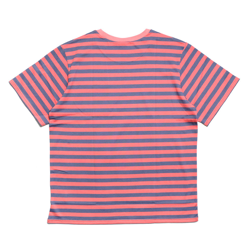 South2 West8 - S/S Round Pocket Tee - Cotton Stripe Jersey - QV664