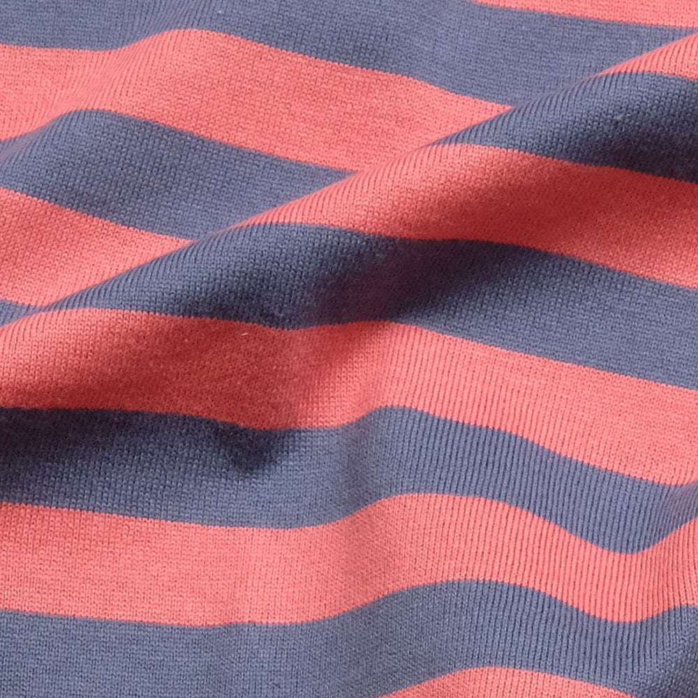 South2 West8 - S/S Round Pocket Tee - Cotton Stripe Jersey - QV664
