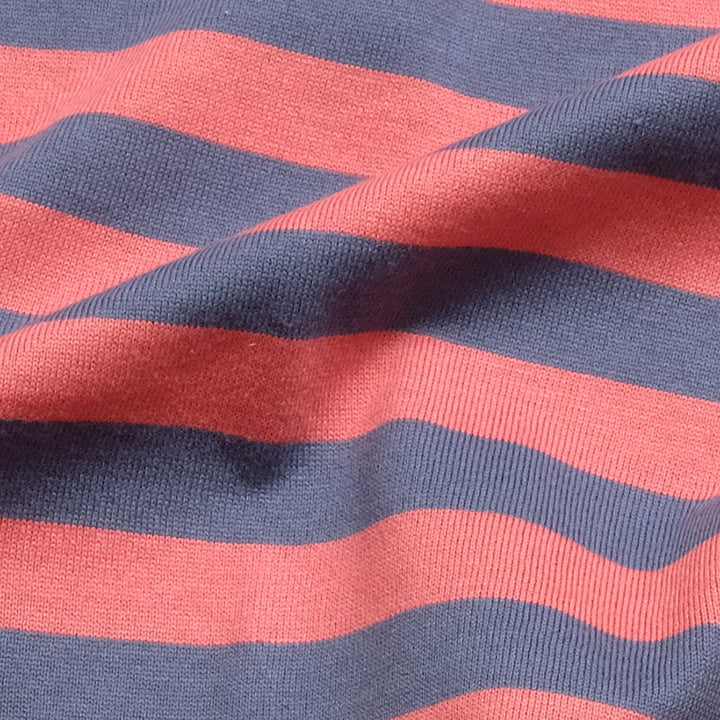 South2 West8 - S/S Round Pocket Tee - Cotton Stripe Jersey - QV664