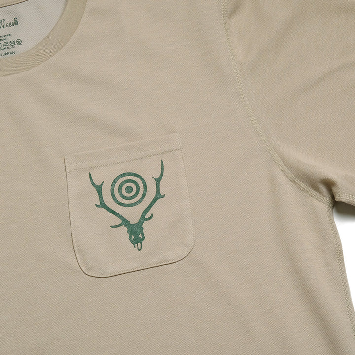 SOUTH2 WEST8 - S/S Round Pocket Tee - Circle Horn - QV667