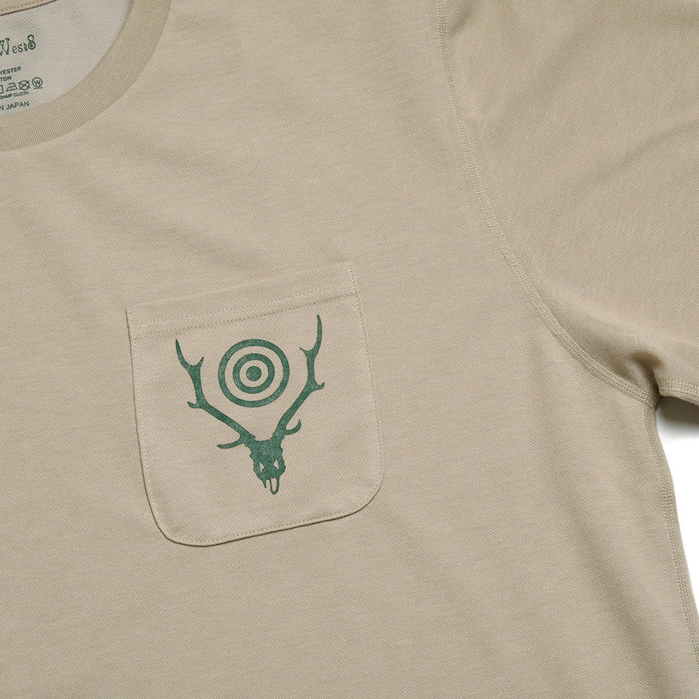 SOUTH2 WEST8 - S/S Round Pocket Tee - Circle Horn - QV667