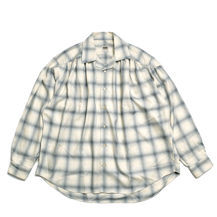 AïE  - Painter Shirt - Ombre Rayon Twill - Plaid - QV810