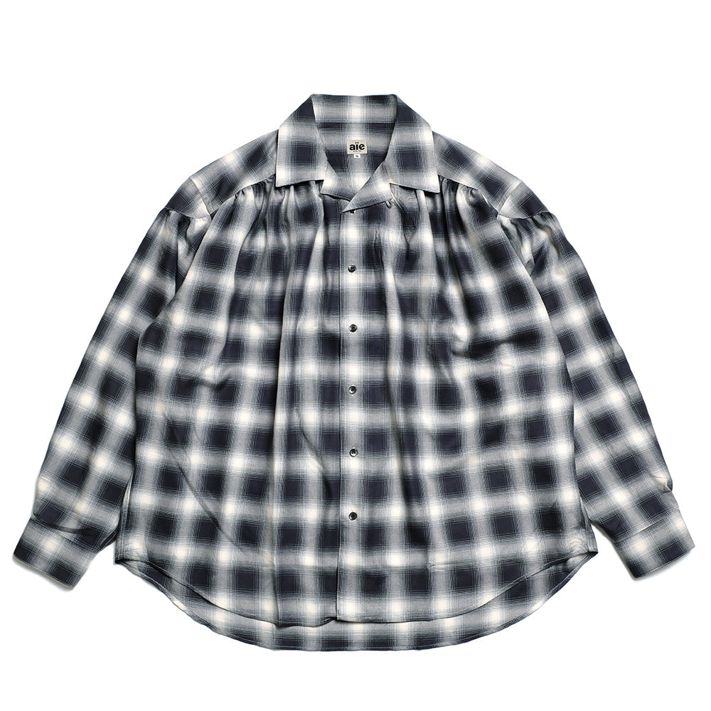 AïE  - Painter Shirt - Ombre Rayon Twill - Plaid - QV810